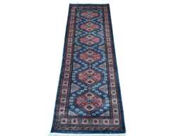 2x6 Gray Color Bokhara Rug - Runner Hallway Luxury Bukhara Fine Quality Woolen Afghan