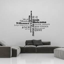 Welcome Typography - Wall Sticker Decal Office & Home Decor Skuwelcomesticker - thumbnail 3