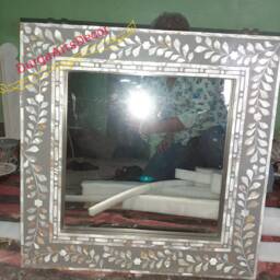Mother Of Pearl Inlay Mirror Frame With Complimentary - thumbnail 4