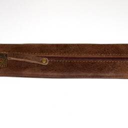 Leather Pencil Case Waxed Brown Classic Case Waxed Leather Brown - thumbnail 4