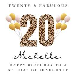 Personalised Goddaughter 20Th Birthday Candle Gifts Card Mug B - thumbnail 4