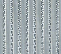 Navy Blue Floral Stripe Crib Sheet Fitted Cotton Baby Bedding - thumbnail 2