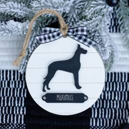 Farmhouse Christmas Ornament Great Dane - Gift For Dog Owner Modern Decor Mom