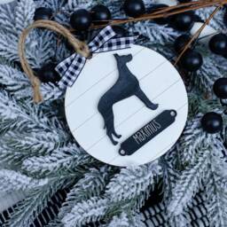 Farmhouse Christmas Ornament Great Dane - Gift For Dog Owner Modern Decor Mom - thumbnail 3