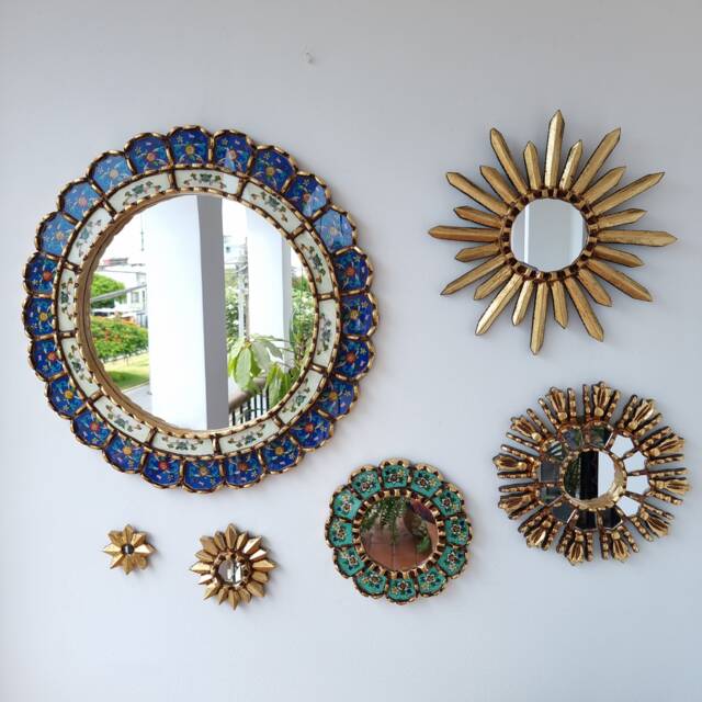 "Peruvian Mirrors ""Felicidad Azul " - image 1