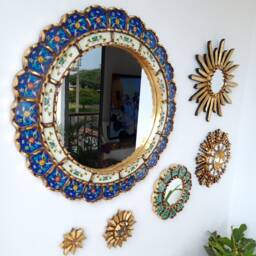 "Peruvian Mirrors ""Felicidad Azul " - thumbnail 3