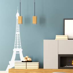 Eiffel Tower Ooh La Paris Vinyl Lettering Wall Saying Decal Sticker Decor Kids Room Nursery - 200 - thumbnail 1
