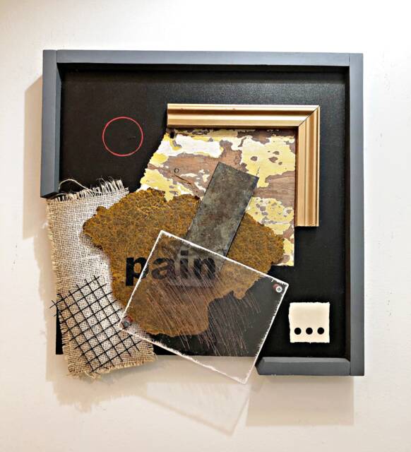The Frame That Dare Not Contain Its Pain - Wood Wall Art, Typographic - image 1