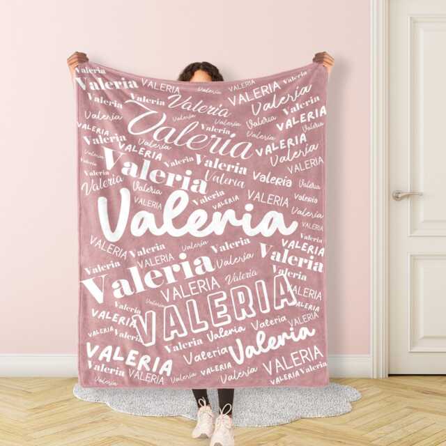Personalized Names Blanket For Baby/Kids/Youth/Adult, Birthday Gift, Baby Single Sided Printing , Christmas Gift Birthday Present - image 1