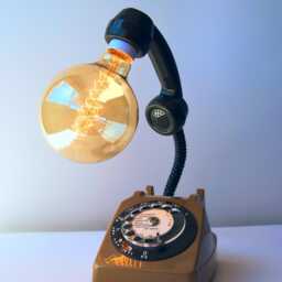 Vintage Lamp From Original Telephone The 70S - thumbnail 3
