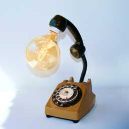 Vintage Lamp From Original Telephone The 70S - thumbnail 1