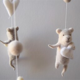Bear Mobile, Nursery Baby Crib Mobile - thumbnail 3