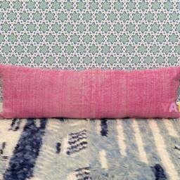 Yakiti-Pink Large Moroccan Pillows, Aka Cactus Silk Pillow, Decorative Pillows, Sabra Pillows, Moroccan Decor Designer Cactus - thumbnail 3