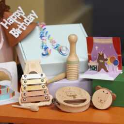 Personalised Wooden Musical Instrument Set - First Birthday Gift For Baby Or Toddler - thumbnail 3