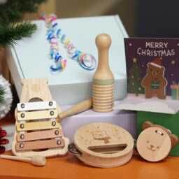 Personalised Wooden Musical Instrument Set - First Birthday Gift For Baby Or Toddler - thumbnail 4