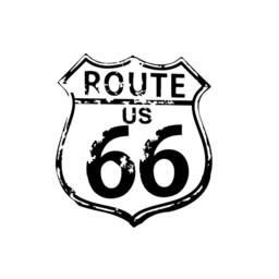 Route 66 Sign Vinyl Decal Rustic Road Trip Decor - thumbnail 3