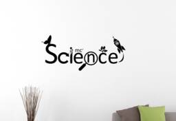 Science Wall Decal Vinyl Sticker Lab Sign Study Learn Education Art Stem Teacher Gift School Classroom Decor Poster Logo 9Qz - thumbnail 1