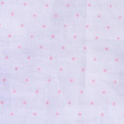 Pink Polka Dot Pillowcase With Packed Flower & Floral Pinwheel Patterned Cuff - thumbnail 2