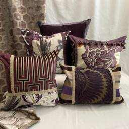 "Manuel Canovas Pillow Cover Bohemian Linen Silk With Tassel Trim - 20""x 20" - thumbnail 3