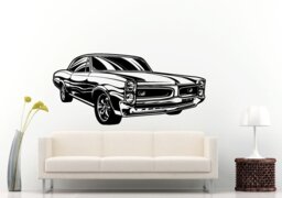 American Muscle Car Hot Rod Old School Antique Sport Vehicle Men's Boys Room Garage Wall Decal Vinyl Sticker Mural Decor L576 - thumbnail 1