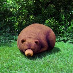 Sleeping Grizzly Cub Beanbag - Phone Number Must Be Included For Purchase