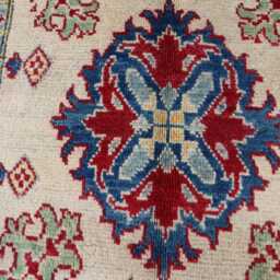 2'8x4'3 Small Beautiful Afghan Rug Hand Knotted Luxury Area Rug - Brand New Medallion Kazak Turkish Geometric Rug, For Livingroom - thumbnail 3