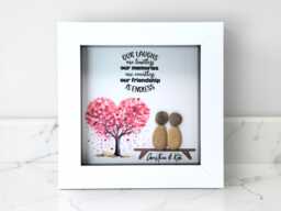 Personalised Friendship Pebble Art - Handmade Friends Gift For Bestie - thumbnail 1