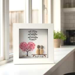 Personalised Friendship Pebble Art - Handmade Friends Gift For Bestie - thumbnail 2