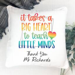 Personalised Teacher Cushion Gift , Printed Name Design Throw Pillow For Favourite Gift, Teaching Assistant - thumbnail 2