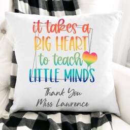 Personalised Teacher Cushion Gift , Printed Name Design Throw Pillow For Favourite Gift, Teaching Assistant - thumbnail 3