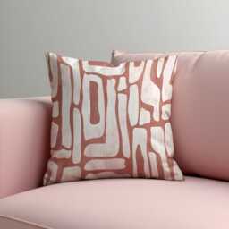 Blush Pink Abstract Cushion Cover , Organic Line Artpillow Case, Minimalist Boho Throw Pillow Cover, Cozy Contemporary Decor