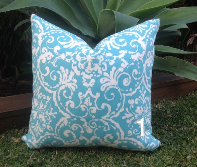Turquoise Beach House Cushion Cover Coastal Decor Pillow - image 1