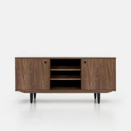 Mid-Century Sideboard, Dresser, Commode, Credenza Made Of Walnut Vaneer - Livlo O-S14 - thumbnail 1