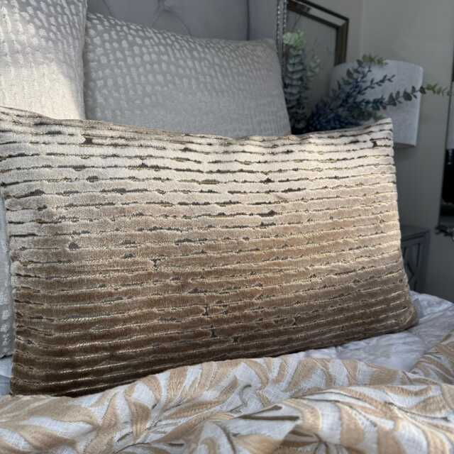 Luxury Velvet Cushion Cover - Handmade Double Sided Pillow Sham 12 X 20 - image 1