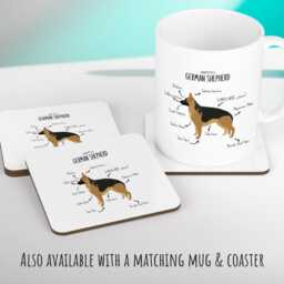 Anatomy Of A German Shepherd Funny Gift For Him Or Her Cushion Pillow Bedroom Decor Cs408 - thumbnail 3