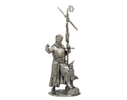 54mm Knight Figurine Crusades. The Bishop Of The Teutonic Knights - thumbnail 1