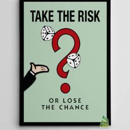 Monopoly Motivational Inspirational Quote Canvas Art Wall Print Picture Home Decor -C458 - thumbnail 2