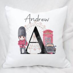 Personalised British Busby Soldier Cushion Ideal Gift For Kids Bedroom - thumbnail 3