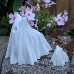 Resin Cat Ghost Halloween Decor - Exclusive Etsy Design - thumbnail 3