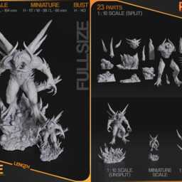 Diablo The Dark Lord 3D Printed Figure 110 Scale - thumbnail 3