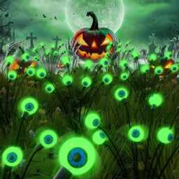 Solar Eyeball Halloween Lights, Outdoor Led Yard Stakes - thumbnail 4
