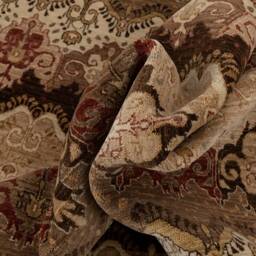 6x9 Rug Handmade Wool Ikat Design #2075 - 180x275 cms - thumbnail 4