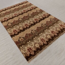 6x9 Rug Handmade Wool Ikat Design #2075 - 180x275 cms - thumbnail 3