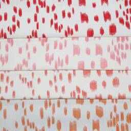 Brunschwig Fils Les Touches Pillow Cover Berry Coral Abstract Print - thumbnail 3
