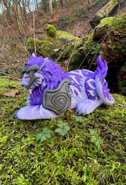 Purple Ghost Of The Pridemother Feral Druid 17cm 3D Printed Figure - image 1