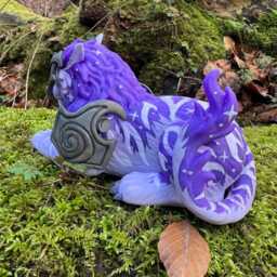 Purple Ghost Of The Pridemother Feral Druid 17cm 3D Printed Figure - thumbnail 2