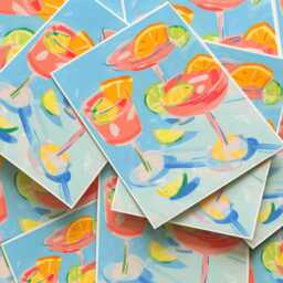 Margarita Cocktail Print - Colourful Bar Wall Art Kitchen Decor Summer Vibes Poster Drink Fun Home - thumbnail 3