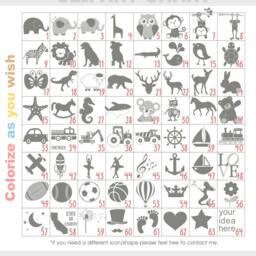 Personalized Baby Boy Birth Stats Print Blue Gray Nursery Decor - thumbnail 3