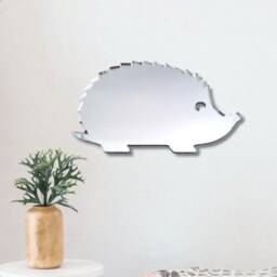 Hedgehog Acrylic Mirror Wall Art Personalized Engraved Decor - thumbnail 3