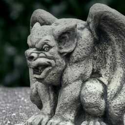 Concrete Guardian Gargoyle Sculpture Large Statue Stone Monster Decoration Cement Demon Ornament Gothic Figurine Halloween Art - thumbnail 2